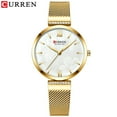 thumbnail image 2 of Gold Wristwatch Mesh Ladies Watches Luxury Brand CURREN Elegant Simple Quartz Watch Women's Bracelet Clock Female Reloj mujer, 2 of 6