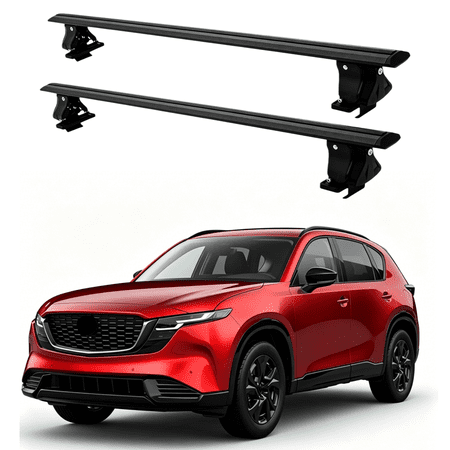 Lockable Crossbars W/O Roof Rail Rack Fit for Mazda CX-5 CX5 2012-2026, Rooftop Cargo Carrier Luggage Rack Crossbar, Black