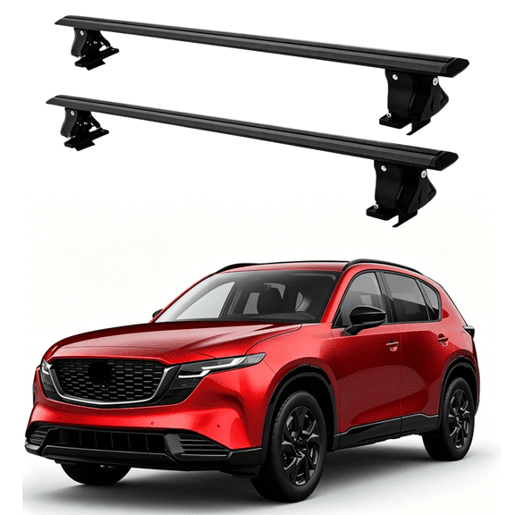 Lockable Crossbars W/O Roof Rail Rack Fit for Mazda CX-5 CX5 2012-2026, Rooftop Cargo Carrier Luggage Rack Crossbar, Black