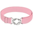 thumbnail image 5 of Falari Womens Stretch Belt Adjustable Web Belt Metal Buckle All Occasion Dress Belt - Pink, 5 of 7