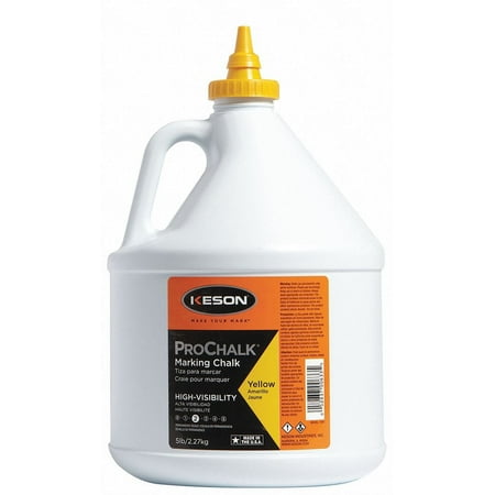 UPC: 0052837006335 | Keson Marking Chalk Refill Yellow 5 Lb 105Y