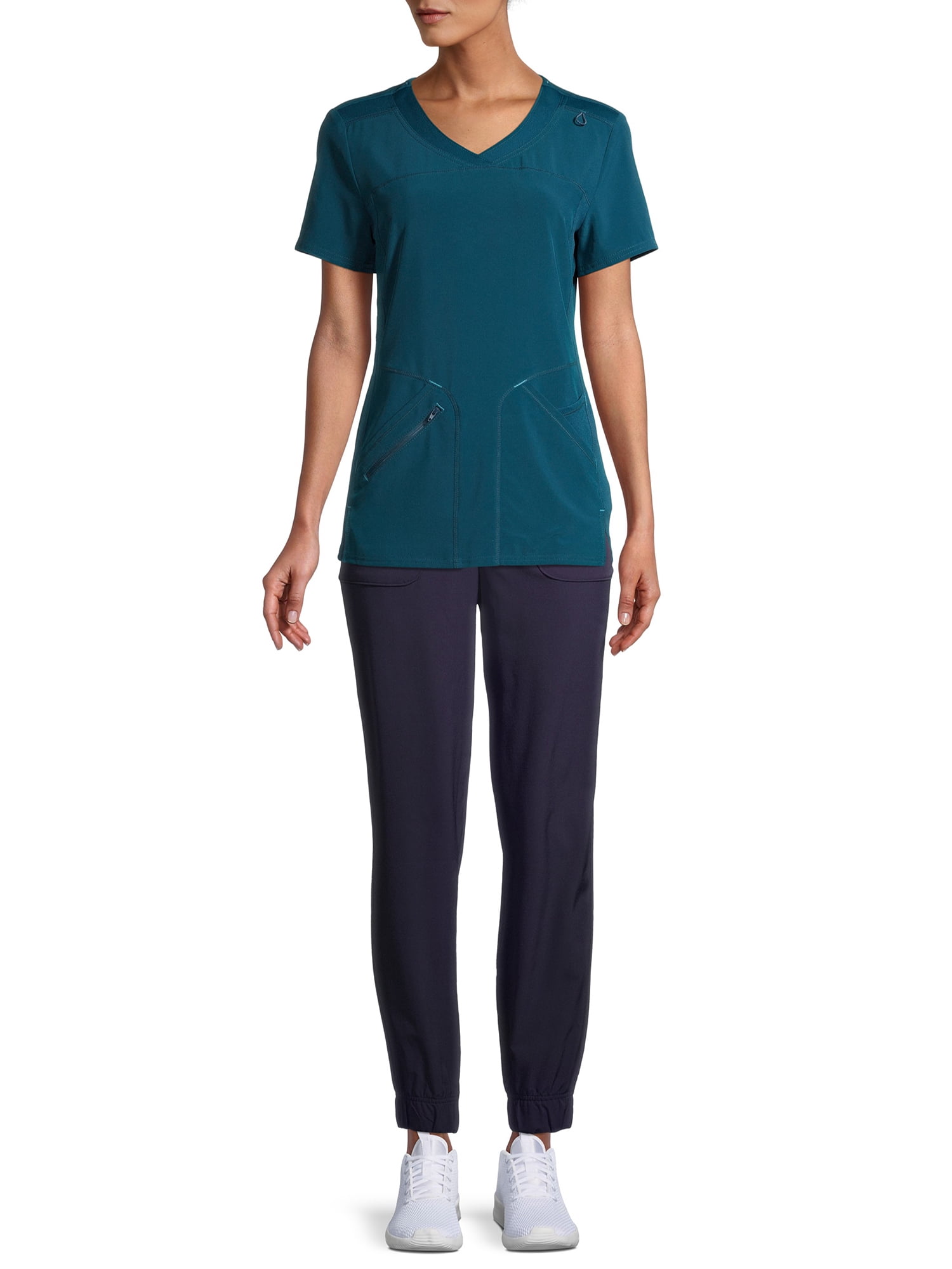 ClimateRight by Cuddl Duds Women's Stretch Woven Jogger Scrub Pants