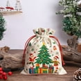 thumbnail image 6 of ToyKingdee Christmas Santa Sack - Soft Linen Christmas Drawstring Gift Bag for Gifts, Toys, Candy Storage, 6 of 6