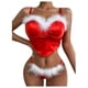 thumbnail image 1 of Gibobby Lencería sexy para mujer Rojo Festival Lencería Sexy Navidad Hollow Camisón Tanga Conjunto de ropa interior Mujeres Íntimos (Rojo, M), 1 of 5