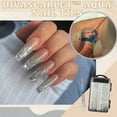 thumbnail image 3 of OUSITAID 100Pcs / box Aquarium Nail Tips Clear Liquid Water Syringe with Injector False Tips, 3 of 9