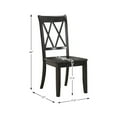 thumbnail image 2 of Home Furniture Dining Room Side Chair, Black, set of 2, 2 of 4