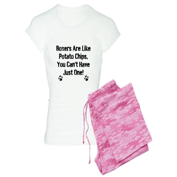 CafePress - Boxer Are Like Potato Chips... Pajamas - Women's Light Pajamas