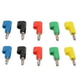 thumbnail image 4 of 4mm Banana Plug, Brass Audio Jack Connector Open Screw Stackable 2Sets  For Electronic Equipment, 4 of 8