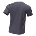thumbnail image 4 of Men's & Big Workout Mens Textured Shirts - Quick Dry Causal Moisture Wicking Work Gym Athletic Short Sleeve for Running Sport Lounge Size S-5XL Gray, 4 of 8