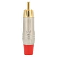 thumbnail image 2 of 5Pcs Gold Plating Rca Male Welding Plug Audio Connector with Zinc Alloy Shell, 2 of 8