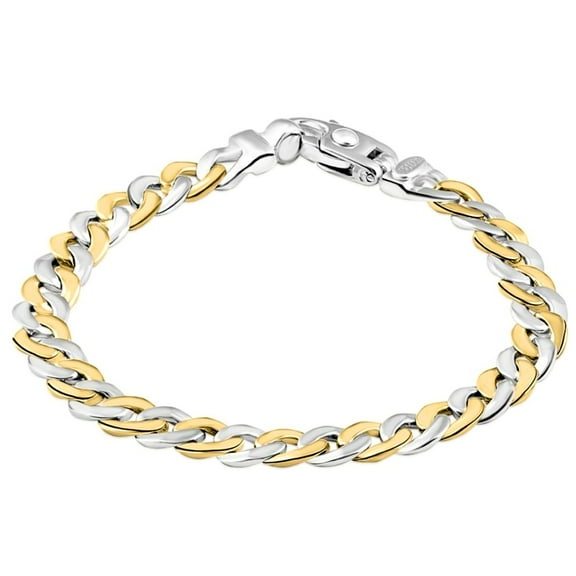 Pompeii Men's Cuban 14k Gold (31gram) or Platinum (47gram) 8mm Link Bracelet 8.25" (,)