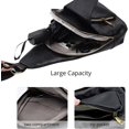 thumbnail image 2 of Sling Bag for Women Crossbody, PU Leather Small Sling bags Sling Chest Shoulder Backpack for Traveling Hiking, 2 of 7