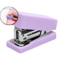 Dvruxg Mini Stapler – Office Stapler – Easy Push, Comfort Grip Design –Lightweight & Portable(Purple)