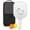 White-9, variant on Pickleball Paddles Set Of 1, Fiberglass Surface, Cute Animals & Graffiti Print, 1 Paddle, 2 Balls & Bag