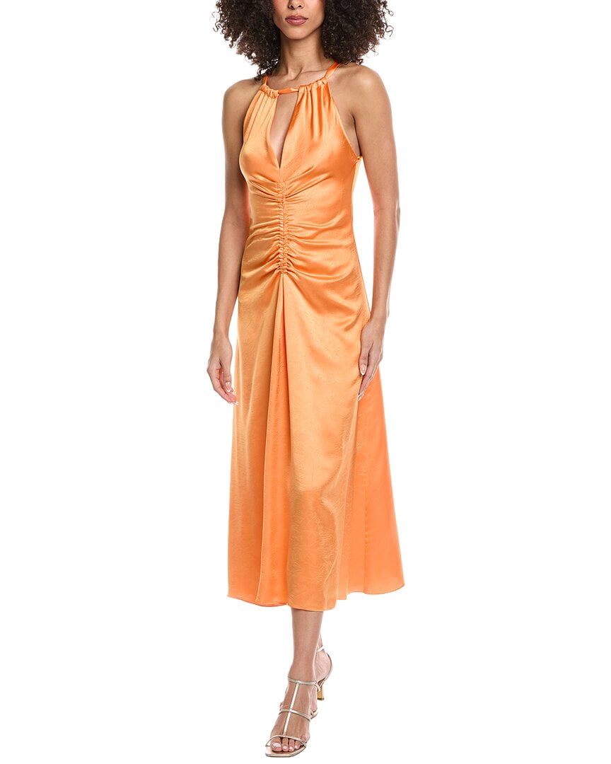 open lace back dress Splendid Sandro Eyelet Dress - Orange Tiger