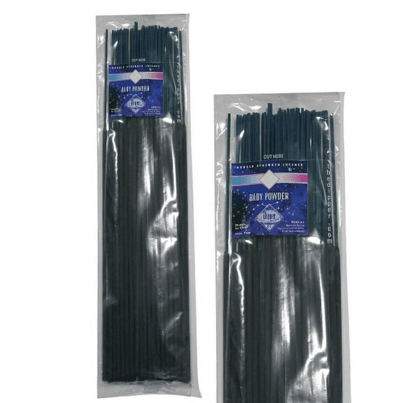The Dipper 19" Jumbo Incense Sticks 50 Count Pack Double Strength -Baby Powder