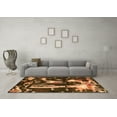 thumbnail image 3 of Ahgly Company Indoor Rectangle Oriental Orange Modern Area Rugs, 8' x 10', 3 of 4