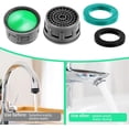 thumbnail image 3 of Qucyy 20 Pcs Bathroom Faucet Aerator Replacement Sink Aerators Kitchen Faucet Aerator Faucet Filter Screen for Bathroom Kitchen Plug-In Faucet Parts 1.5 Gpm, 3 of 5