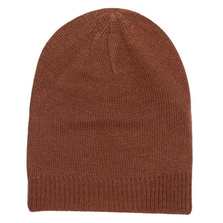 Womens Fashion Ribbed Slouch Beanie