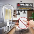 thumbnail image 2 of Bombillas LED Edison Sucolite Vintage, 8 W, 1400 LM, 5000 K, paquete de 4, 2 of 8