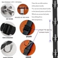thumbnail image 2 of IZUS - Organizador de bolsos para colgar bolsos, 20 ganchos para armario y puerta, 2 unidades (estante para bolsos/2 unidades con capacidad para 20 bolsas), 2 of 5