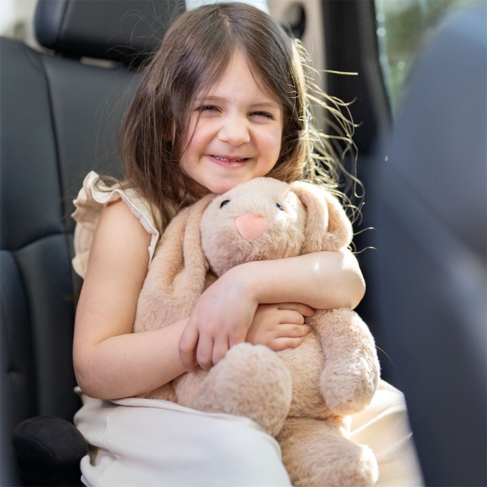 Olivia and Jack 3 lb Weighted Bunny Stuffed Animal 16 in - Weighted Plush Animals - Weighted Stuffed Animals for Anxiety - Weighted Stuffed Animals for Kids, Adults