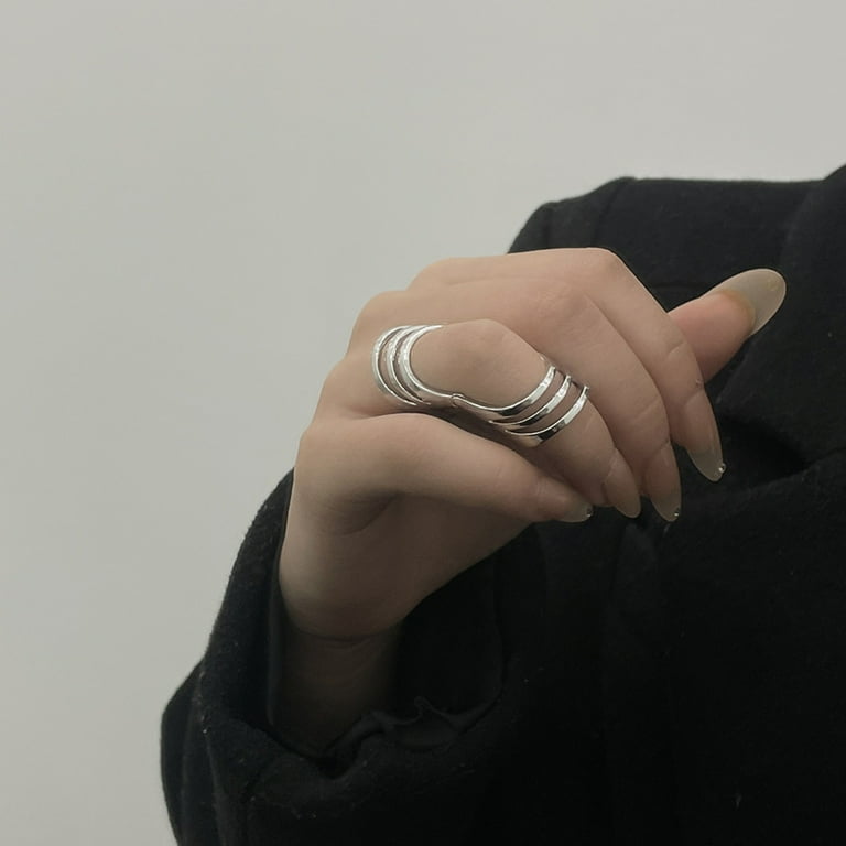 Punk Knuckle Rings Foldable Joint Finger Ring Jewelry Wide Punk Knuckle Rings Foldable Joint Finger Ring Jewelry Wide