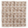 thumbnail image 1 of Bimba Bandanas de Tête Imprimés en Pure Soie Brun Austin Rose Floral Foulard Tour de Cou d'Été 40 x 80 Pouces, 1 of 6