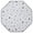 A Black, variant on Student Playmat Octagonal Padded Waterproof Play Mat Foldable Crawling Mat for Infants Toddlers Grey and Black Star Print Playpen Liner Student Shower Gift for Indoor Outdoor