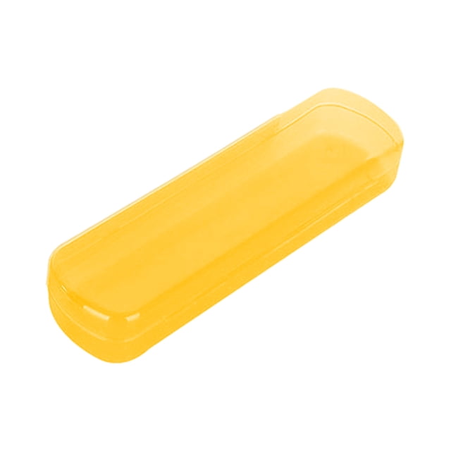 Maplenight Portable Clear Toothbrush Case for Travel - Compact, Lightweight & Ventilated for Hygiene Orange