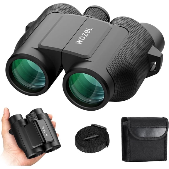 High Powered 20x25 Binoculars with Low Light Vision, Compack & Lightweight Optics for Adults & Kids Bird watching Travel Concert