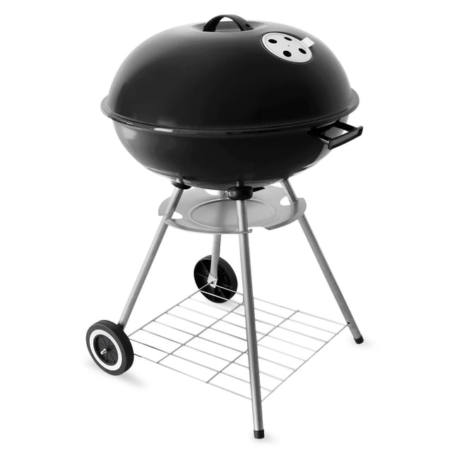 Asador de Carbón Portátil, Jardimanía, Acero Resistente, Compacto y Portátil, Fácil de Usar, Parrilladas y Asados, Negro negro