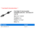 thumbnail image 2 of Front Right CV Axle Assembly - Compatible with 2013 - 2015 Ram C/V 3.6L V6 2014, 2 of 2