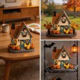 thumbnail image 6 of HAHUT Vintage Light-Up Pumpkins Cottage, Hand-Painted Pumpkin LED House Decor for Autumn Thanksgiving Halloween Tabletop Mantel Shelf Display (Orange), 6 of 8