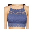 thumbnail image 2 of High-Neck Lace Bralette for Women Racerback Floral Crop Top Vest Bra, 2 of 3
