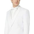 thumbnail image 4 of Adam Baker by Statement Men's Single Breasted Three Piece Shawl Collar Tuxedo - White - 56R, 4 of 14