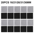 thumbnail image 1 of 20PCS Square Coin Capsules With Black Shims For Different Coin Sizes Transparent Adjustable Foam Liner Convenient For Storage, 1 of 11