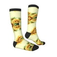 thumbnail image 3 of Easygdp Sunflowers On A Yellow Background Fashionable Adult Sockings&Sports Sockings&Breathable Sockings, Non-Pilling,Contrasting Color Design, 3 of 9