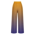 thumbnail image 3 of USNSM Women's Wide Leg Pants Color Stitching Casual Plus Size Elegant Dressy Palazzo Pants Trendy Elastic Waist Flowy Pants Multicolor#07 XXXXL, 3 of 5