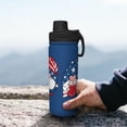 thumbnail image 7 of Daiia Three Gnome Independence Day Printed 18 OZ Sports Insulated Kettle Drinking Cup Water Bottle Stainless Steel Kettle Portable Cup For Gym, 7 of 7