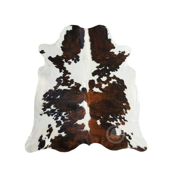 Genuine Brindle Tricolor Cowhide Rug XL 6 x 7 - 8 ft. 180 x 240 cm