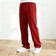 thumbnail image 3 of Shachafan Boy's Girls Baggy Sweatpants Straight Leg Open Bottom Casual Pants Elastic Waist Athletic Joggers Sweat Pants With Pockets with The Boys, 3 of 7