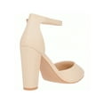 thumbnail image 2 of Women Point Toe Chunky Heeled Pumps Ankle Strap Pumps High Heel Ankle Strap Pump, 2 of 5