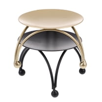 NICEXMAS 2Pcs Chic Iron Candleholder Decorative Home Table Candle Stand