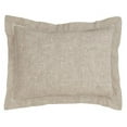 thumbnail image 1 of SARO 731P.N1420B 20 in. Rectangular Down Filled Poly Blend Hemstitched Throw Pillow - Natural, 1 of 4