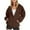 Brown, variant on LYXSSBYX Shackets for Women 2024 Women's Zip Up Jacket Sweatshirts Oversized Fleece Long Sleeve with Pockets Fall Casual Preppy Teen Girls Outfit