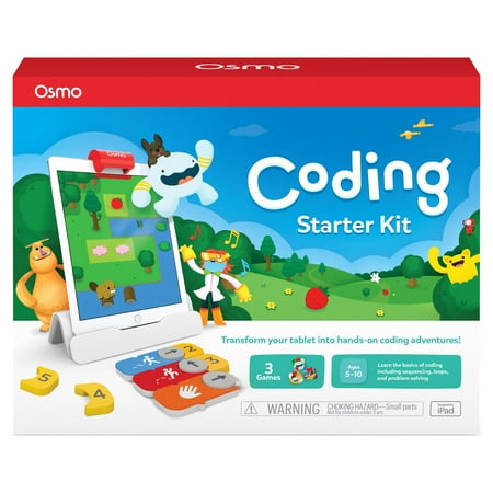 Osmo - Coding Starter Kit for iPad - Ages 5-12 - Learn to Code, Coding Fundamentals & Coding Puzzles (Osmo Base Included)