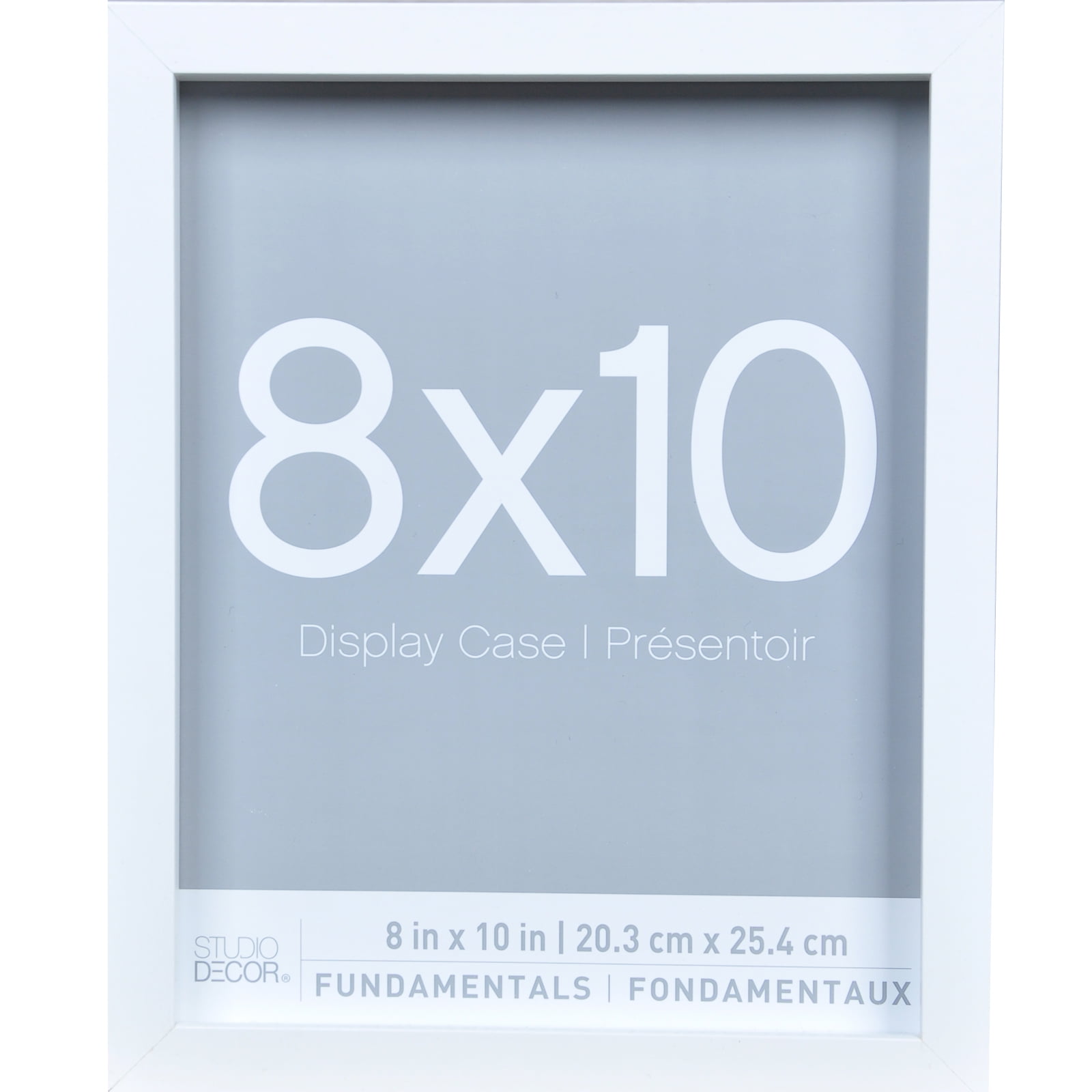 3 Pack Fundamentals 8" x 10" White Shadow Boxes by Studio Decor
