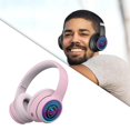 thumbnail image 4 of Auriculares inalámbricos micrófono USB Bluetooth, auriculares rosado, 4 of 6