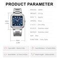 thumbnail image 7 of SKMEI Men Watches Analog Quartz Stainless Steel Watches for Men Waterproof Luminous Date Classic Men Wrist Watch, 7 of 7